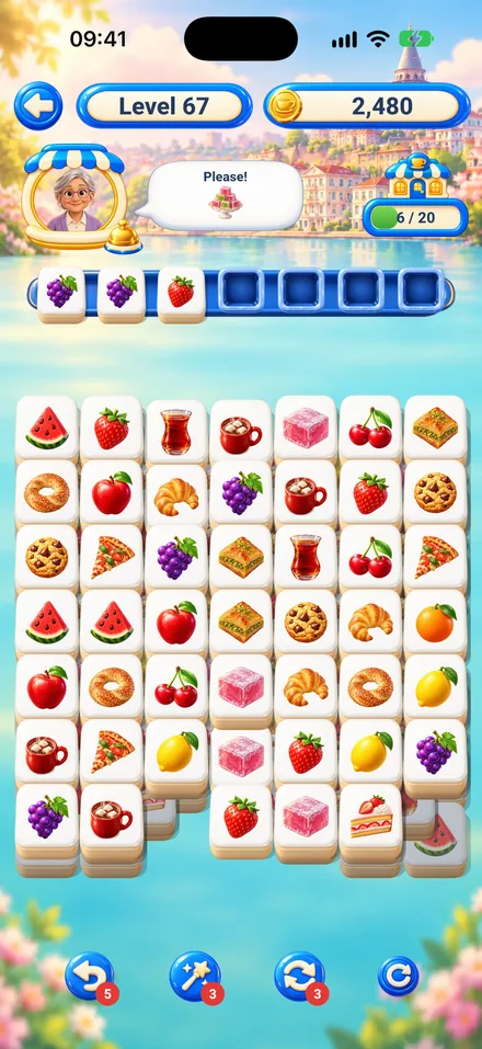 A puzzle board